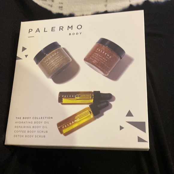New 4pc Palermo Body Discovery Gift Set collection oil scrub - Picture 6 of 6